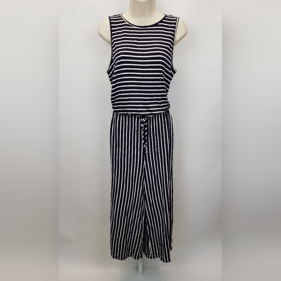 egs by éloges striped jumpsuit style EKR1035-4 size large - Picture 1 of 9